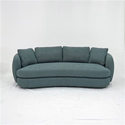 Green Velvet lenkta sofa